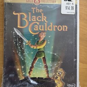 Disney The Black Cauldron VHS — Green, Black, Gold Artwork- Never Opened